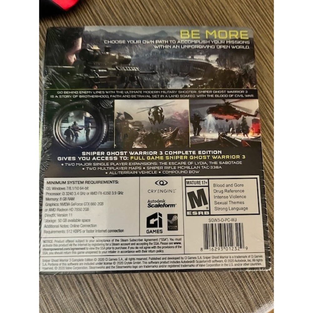 Sniper3 Ghost Warrior PC Game New